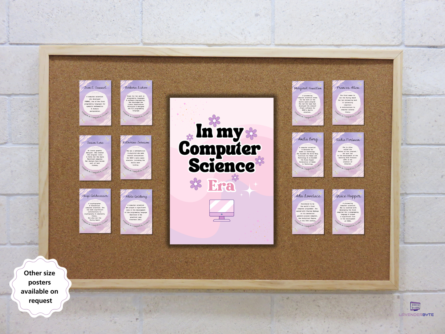 Women in Computer Science Poster Set (20) | Female Tech Pioneers | Printable Classroom Display