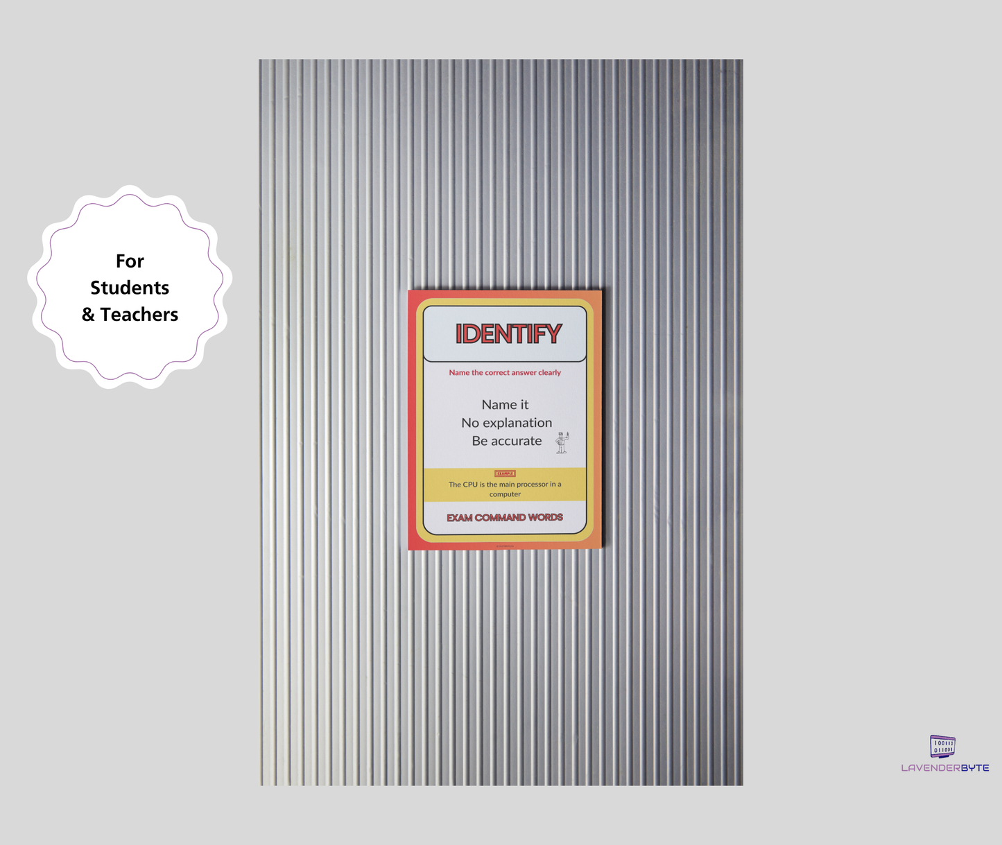 GCSE Computer Science Command Words Posters (Set of 13) | Improve Exam Answers | KS3 KS4 Revision Display