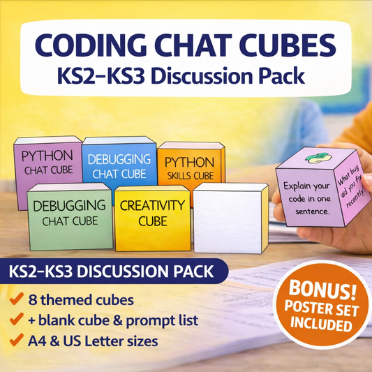 Coding Chat Cubes – KS2/KS3 Computer Science Discussion Pack