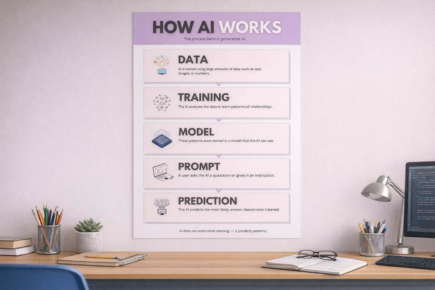 Teach AI in One Lesson — AI Literacy Poster Set for Computer Science Classrooms