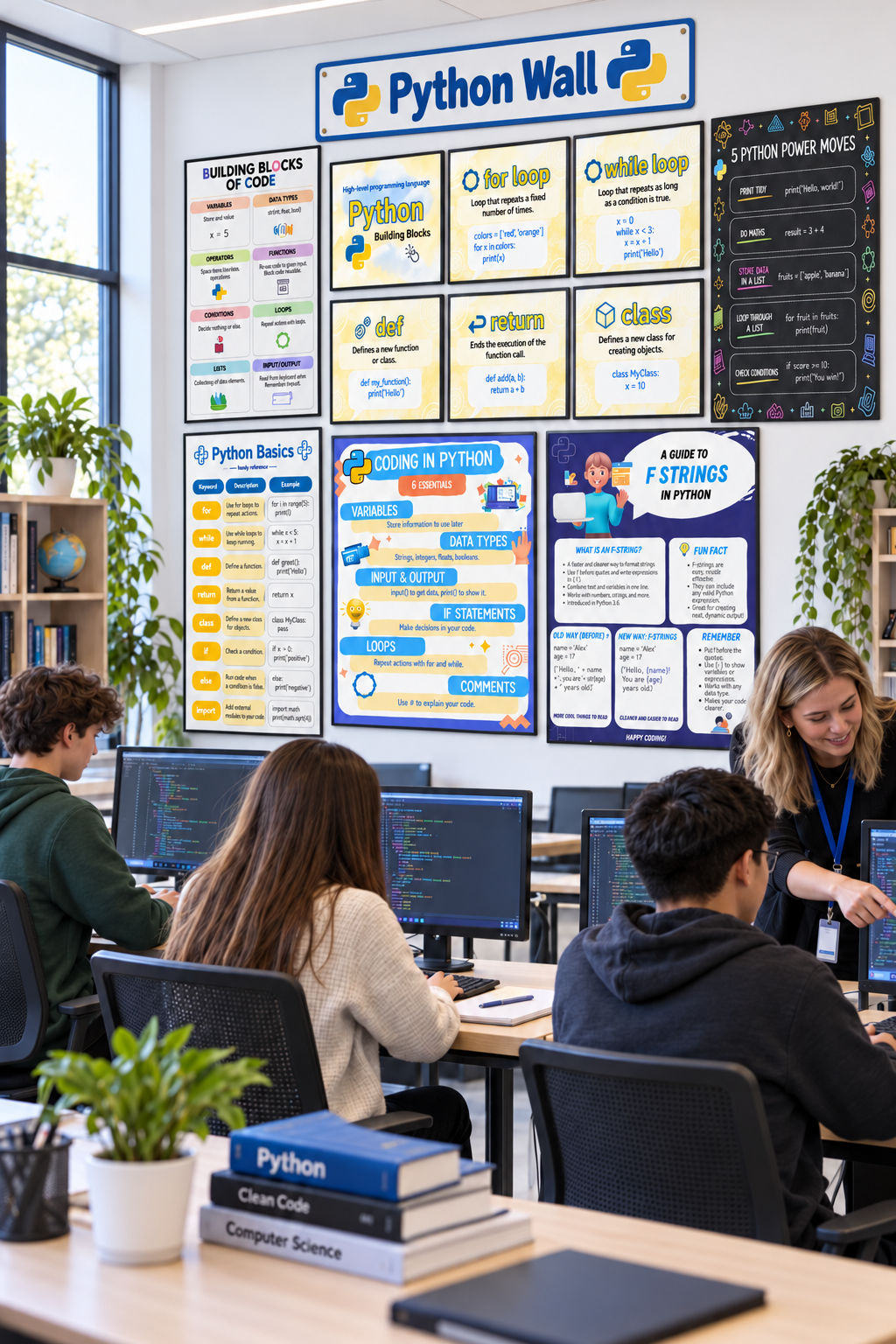 Computer Science Classroom Pack | 100+ Posters, 7 Display Walls & School Licence