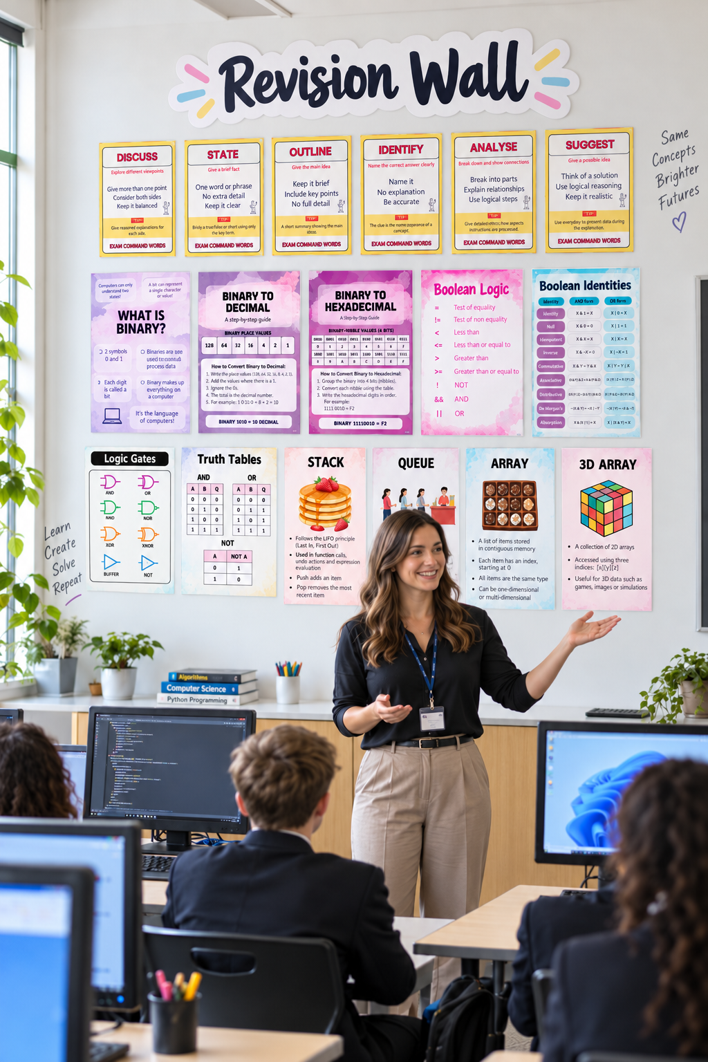 Computer Science Classroom Pack | 100+ Posters, 7 Display Walls & School Licence
