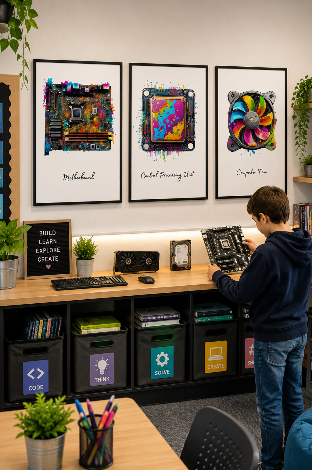 Computer Hardware Posters | Computer Science Classroom Decor – Set of 12