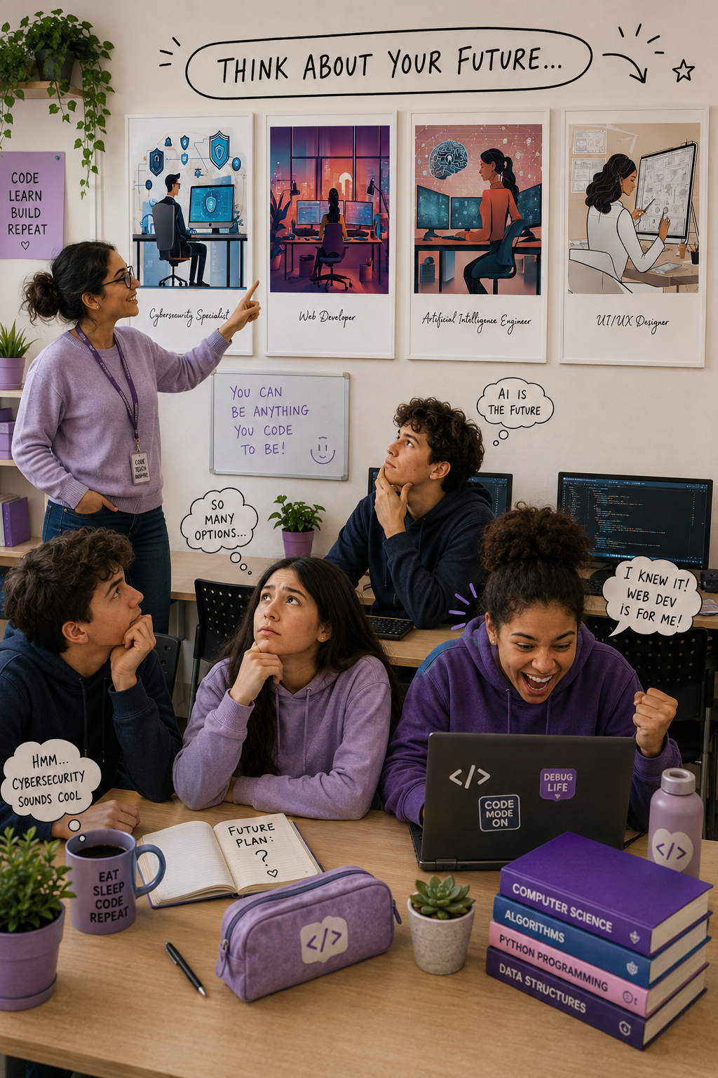 Computer Science Careers Posters | Set of 12 STEM Career Posters