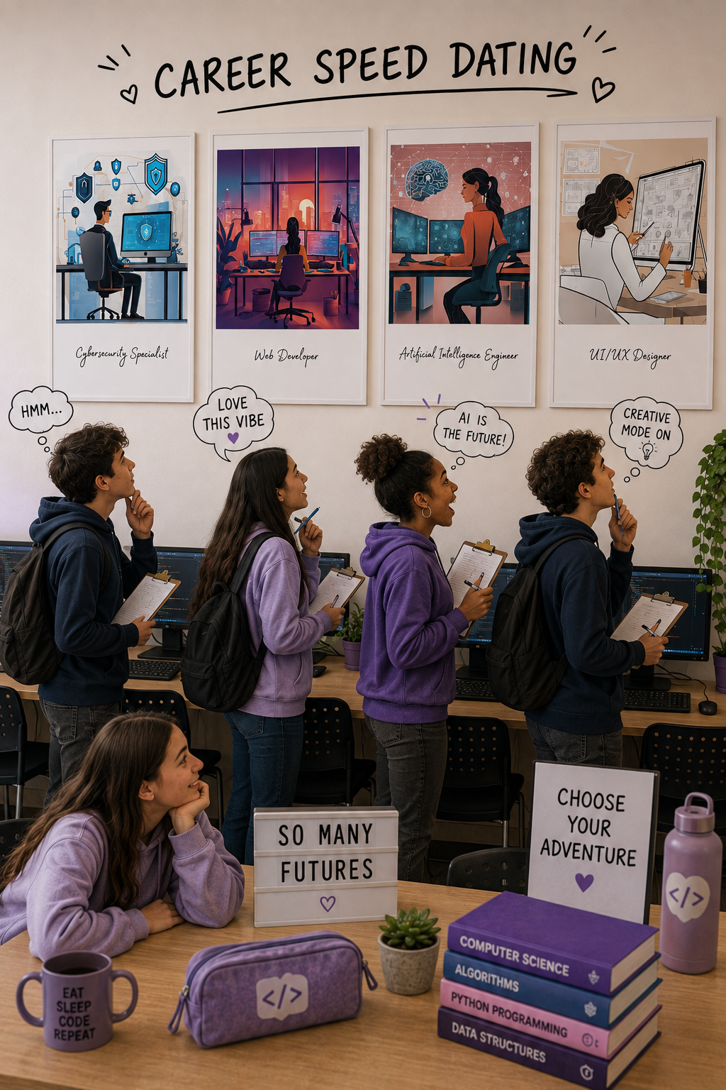 Computer Science Careers Posters | Set of 12 STEM Career Posters