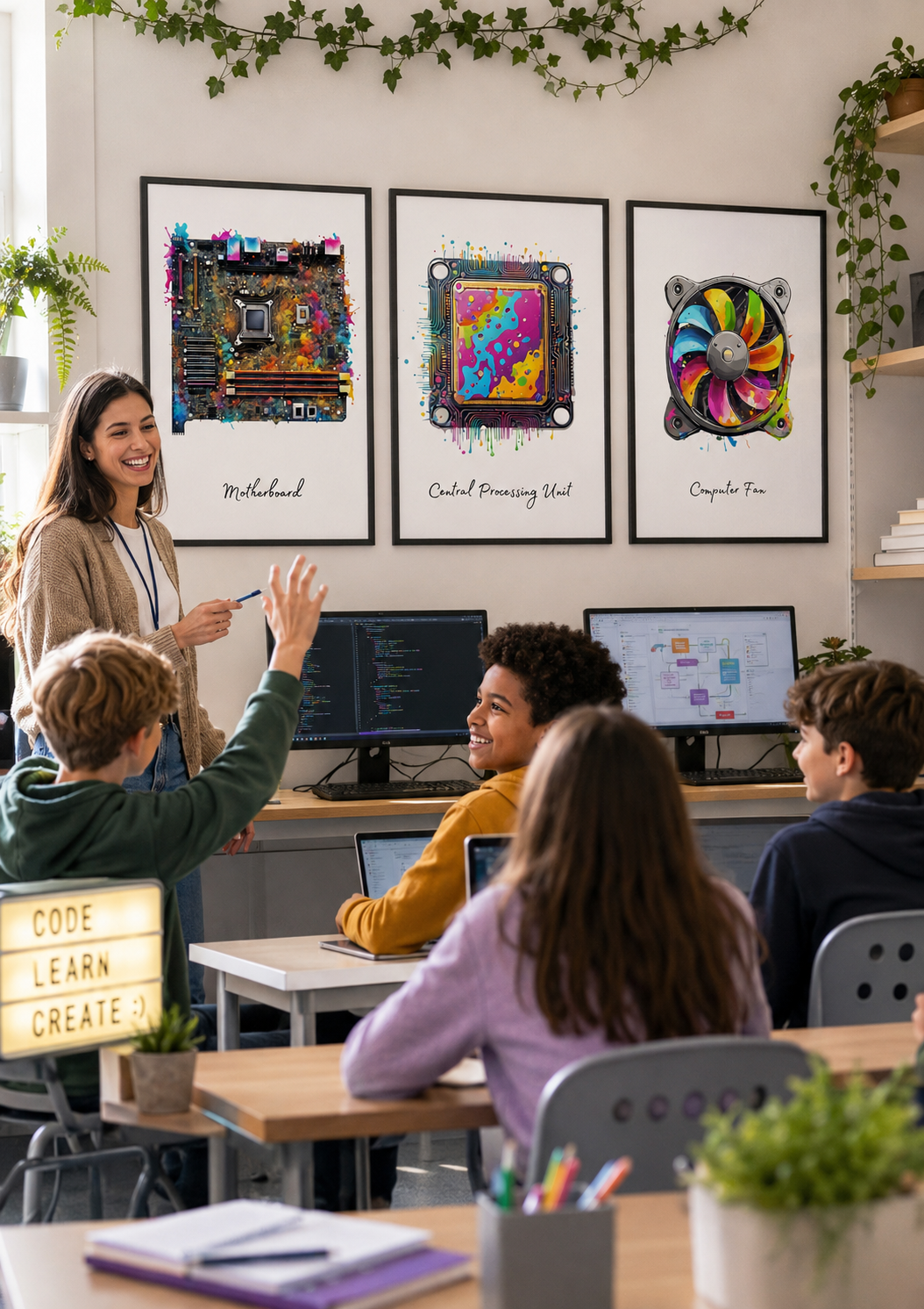 Computer Hardware Posters | Computer Science Classroom Decor – Set of 12