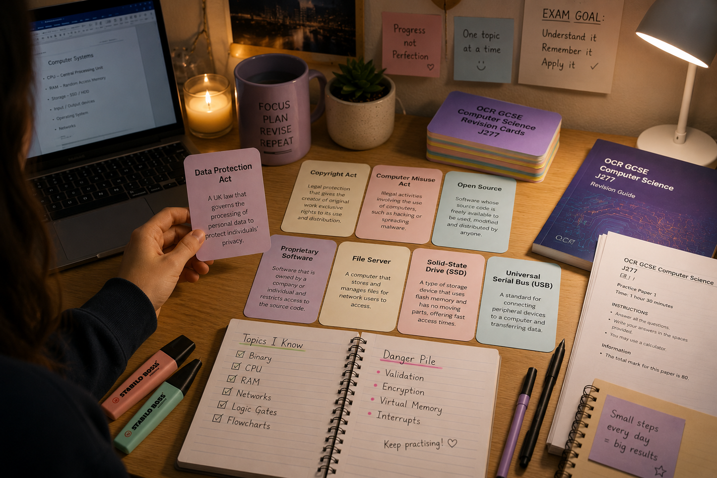 GCSE Computer Science Flashcards | OCR-Aligned Printable Revision Cards
