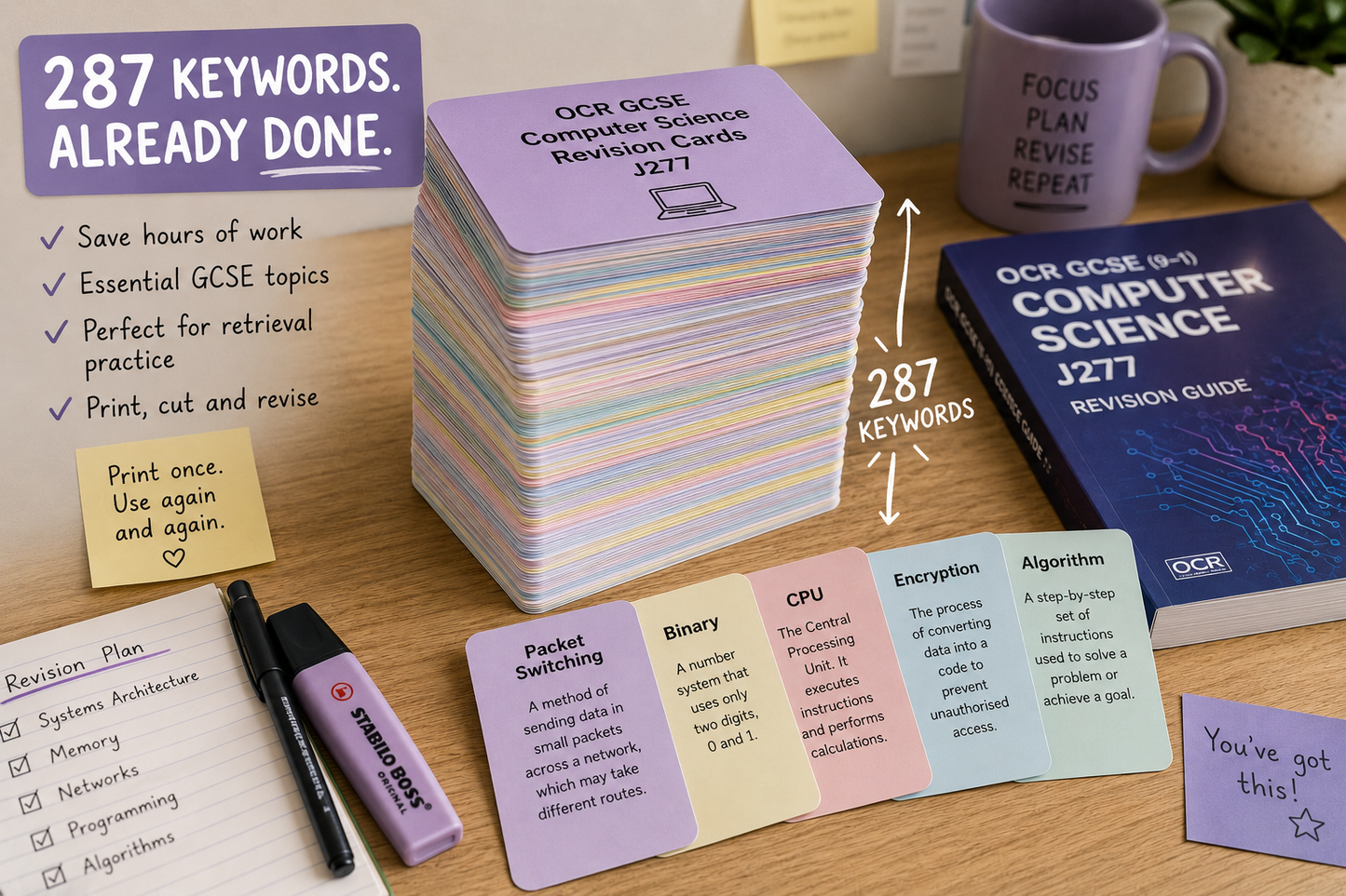 GCSE Computer Science Flashcards | OCR-Aligned Printable Revision Cards