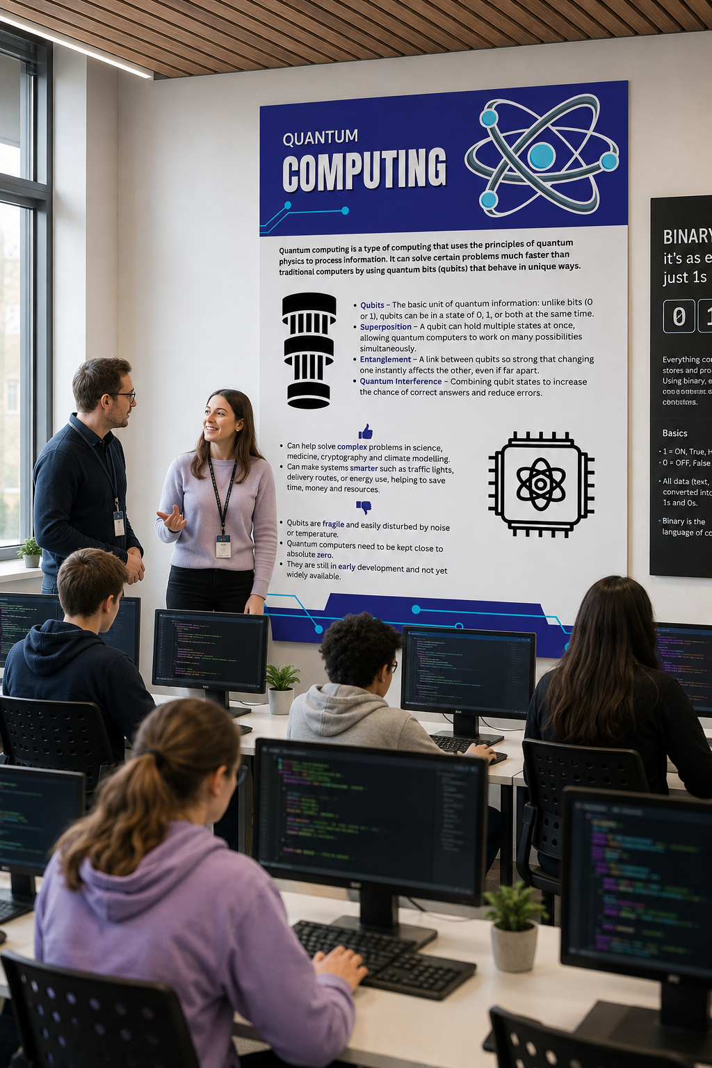Quantum Computing Poster | GCSE Computer Science Revision (Digital Download)
