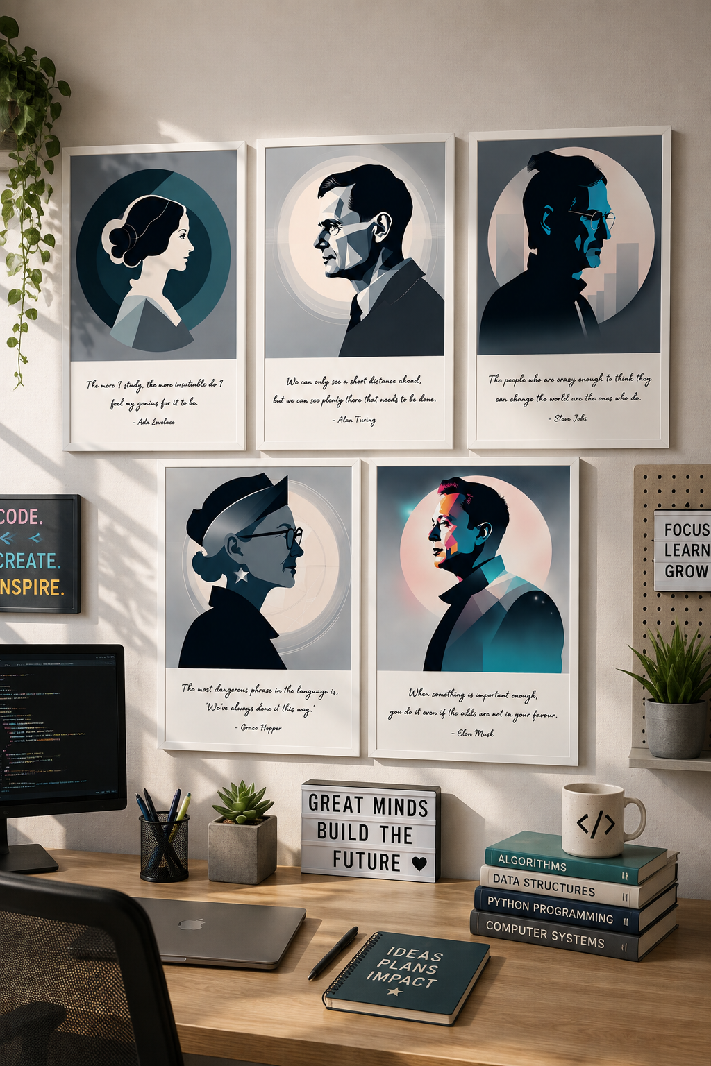 Famous Computer Scientists Posters | Computer Science Classroom Set