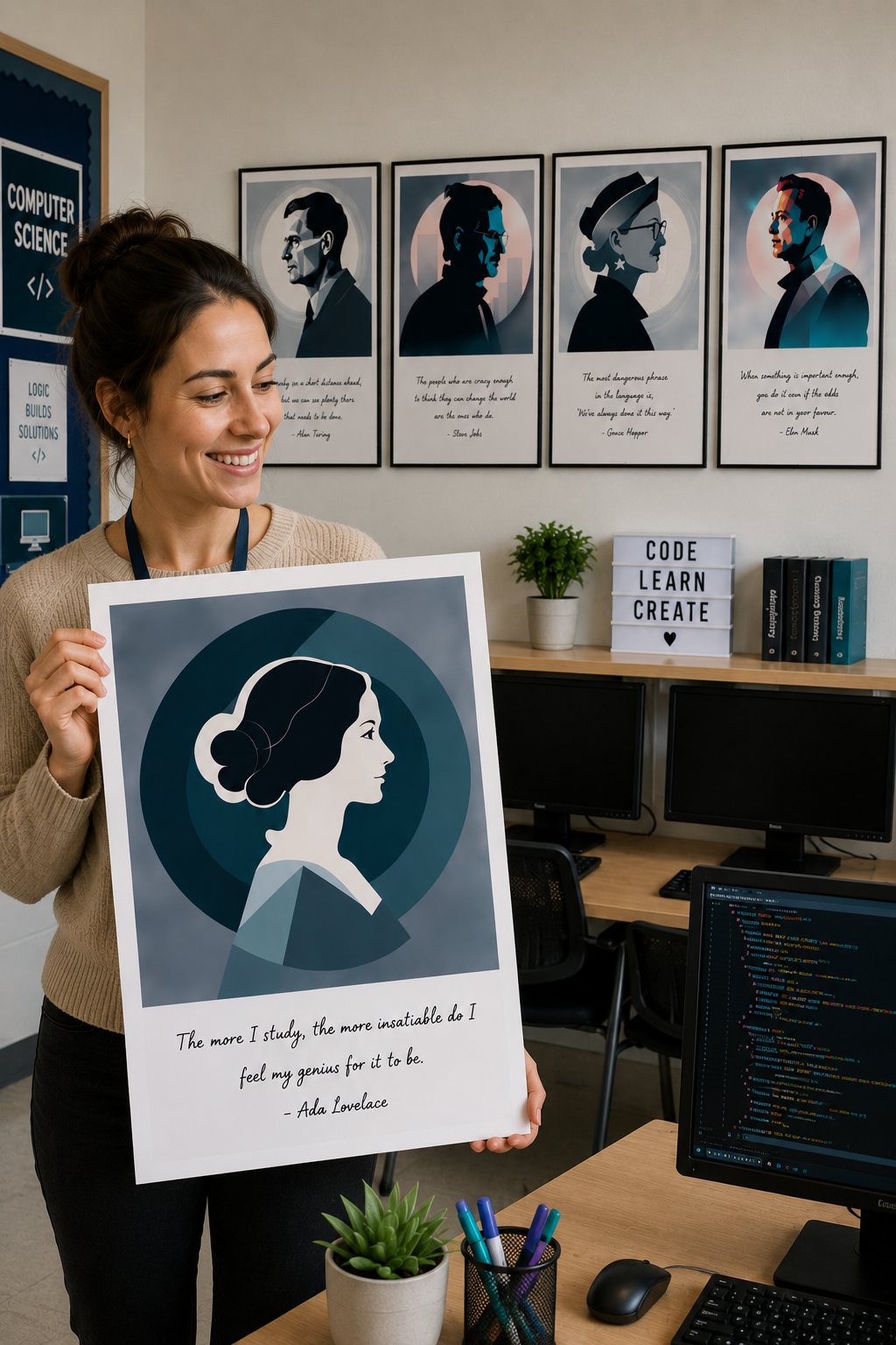 Famous Computer Scientists Posters | Computer Science Classroom Set