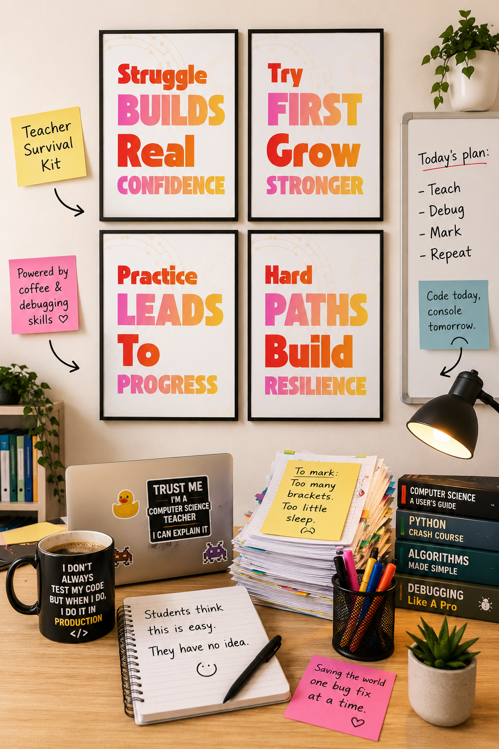 Growth Mindset Classroom Posters Set | 5 Printable Posters for Confidence, Resilience & Independent Learning