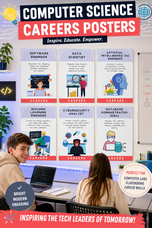 Careers in Computer Science Posters | Classroom Display Set