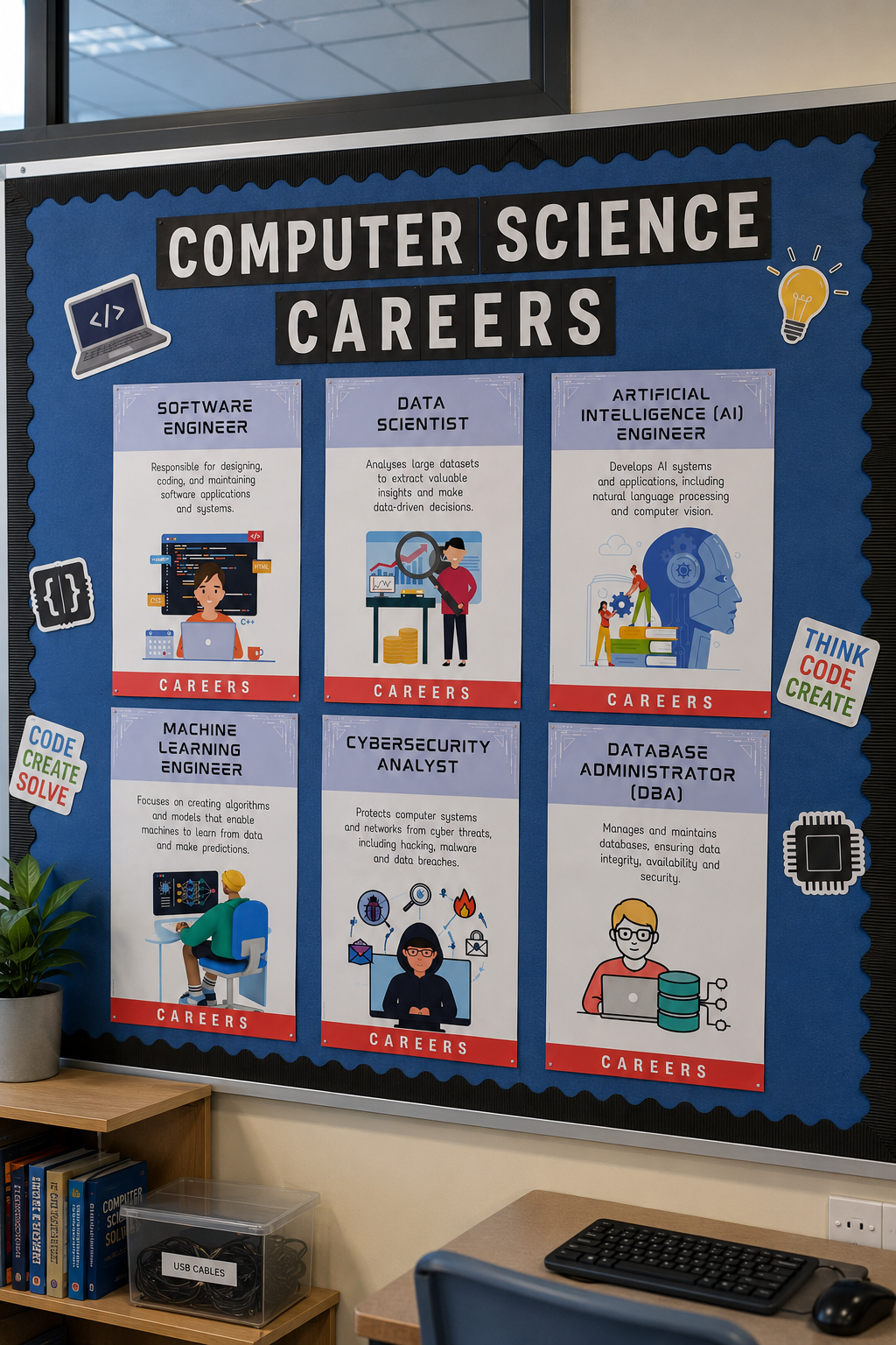 Careers in Computer Science Posters | Classroom Display Set