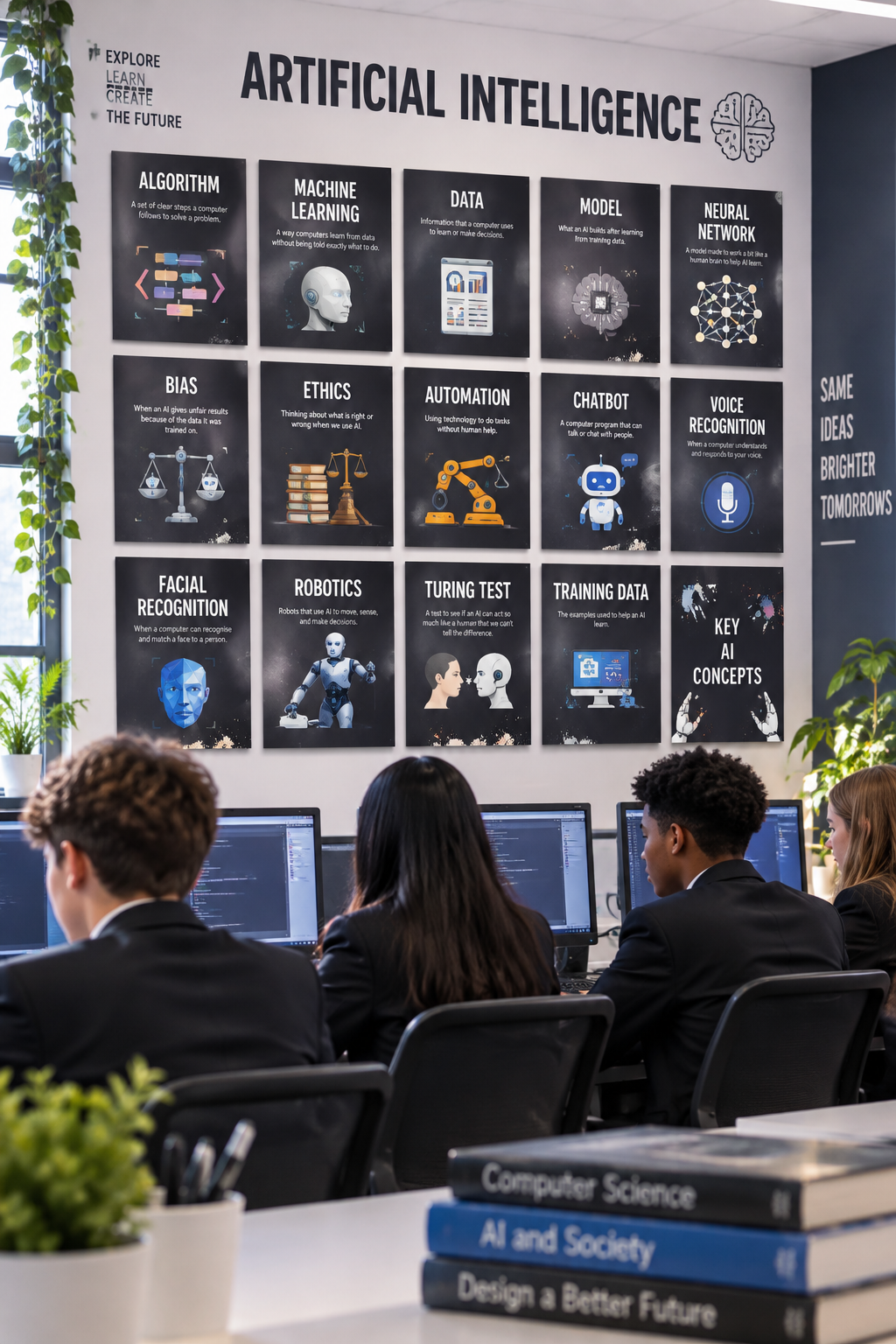 Artificial Intelligence Posters | AI Key Concepts Classroom Set of 15