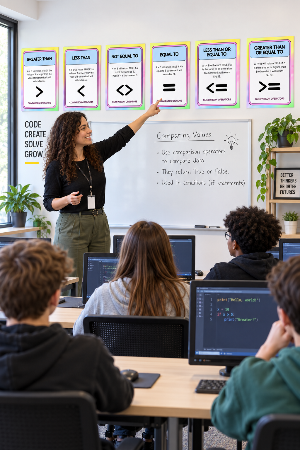 Comparison Operators Posters | GCSE Computer Science Revision