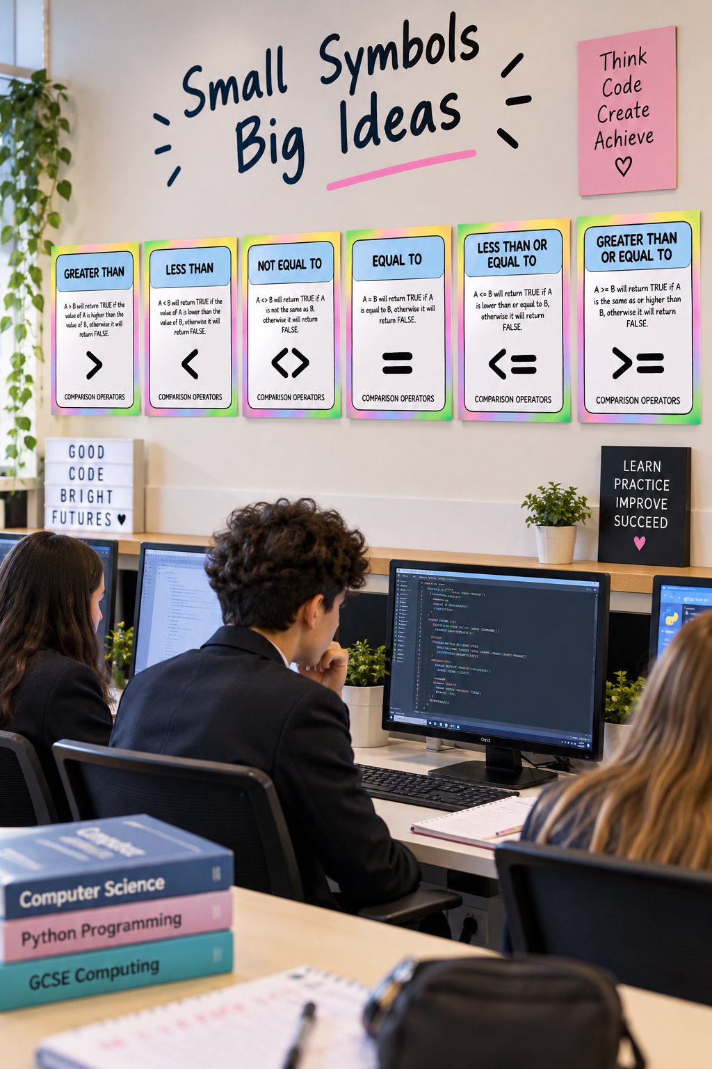 Comparison Operators Posters | GCSE Computer Science Revision