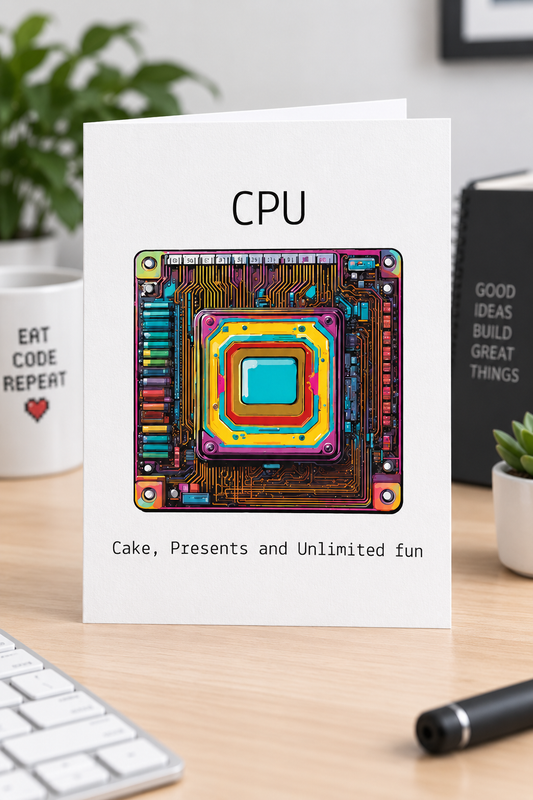 CPU Greeting Card | Computer Science & Programmer Gift