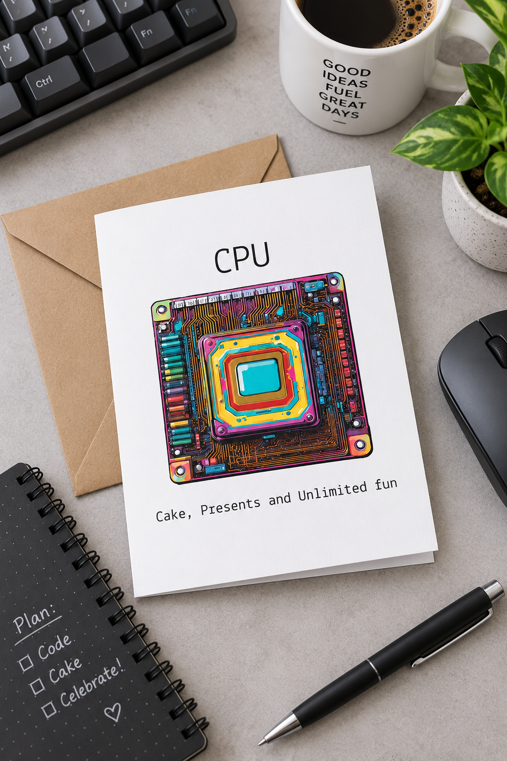 CPU Greeting Card | Computer Science & Programmer Gift