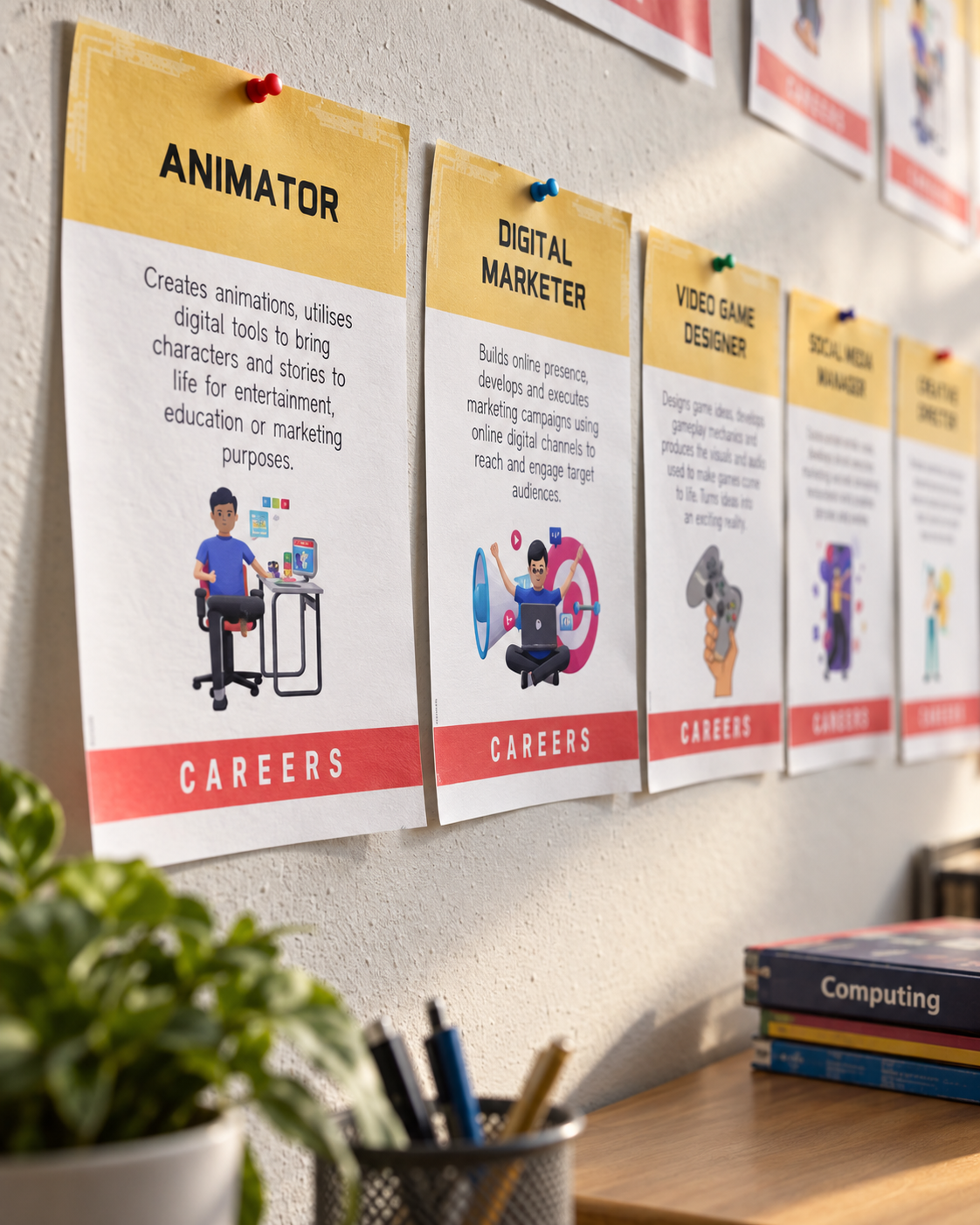 Digital Technology Career Posters | 15 Computing Classroom Posters