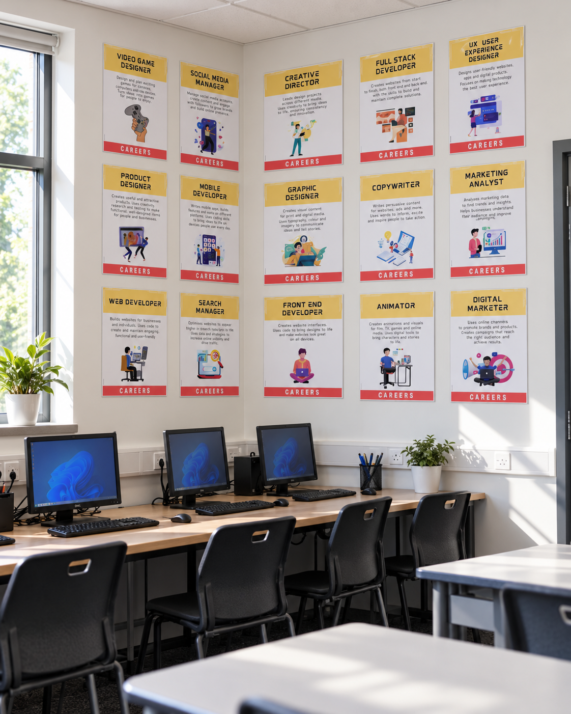 Digital Technology Career Posters | 15 Computing Classroom Posters