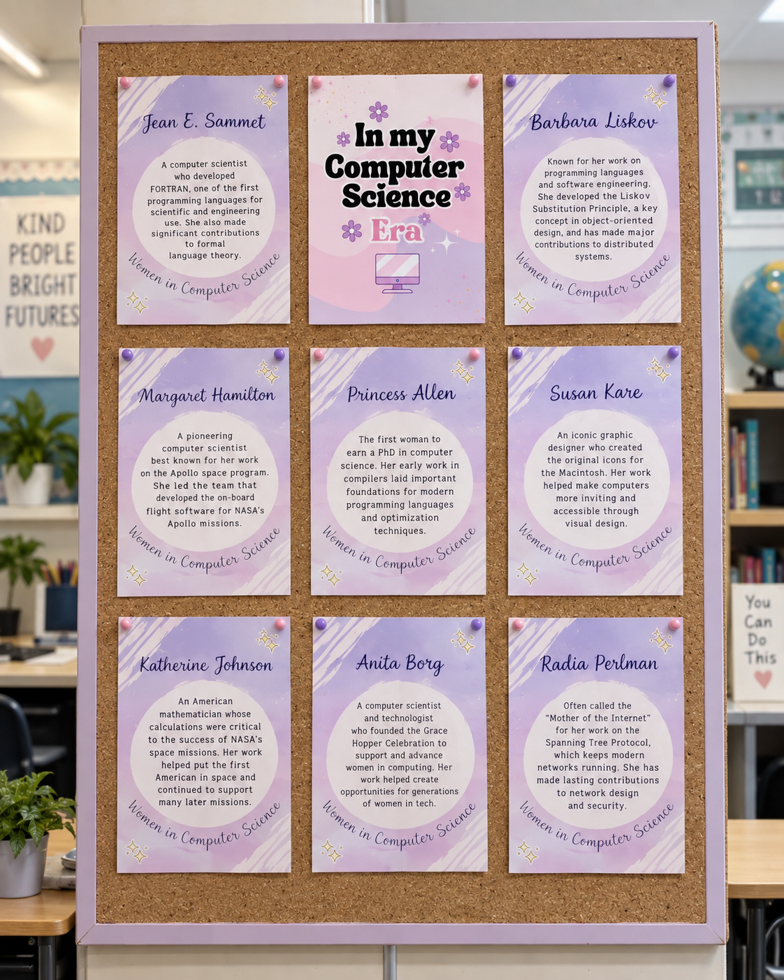 Women in Computer Science Posters | 20 Women in STEM Classroom Posters