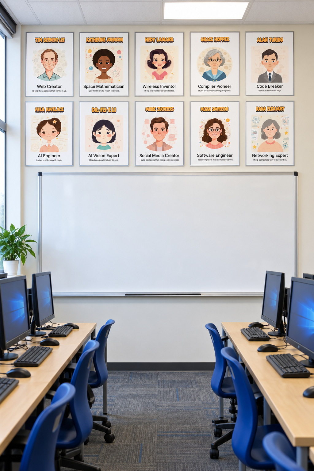 STEM Career Posters for Kids | 10 Computing & Technology Classroom Posters
