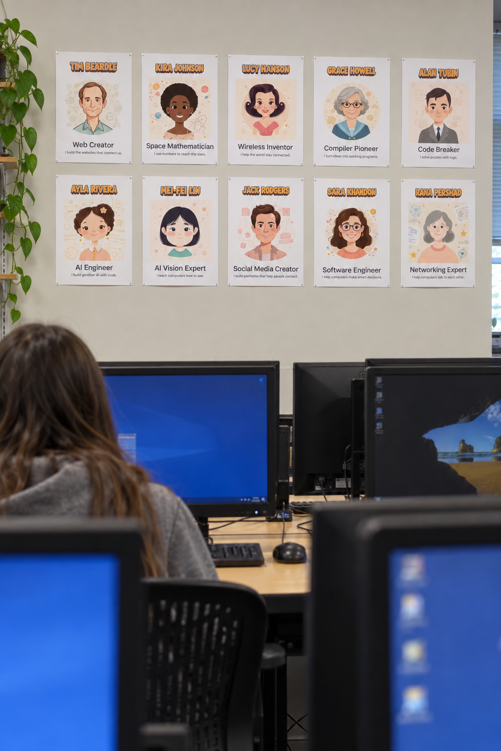 STEM Career Posters for Kids | 10 Computing & Technology Classroom Posters