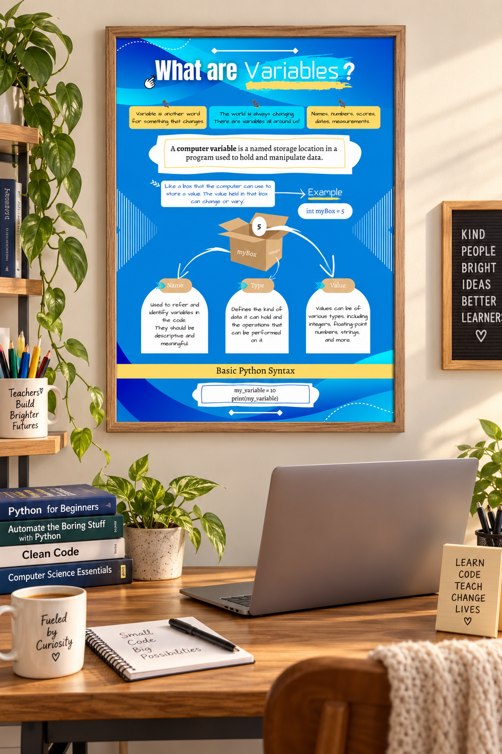 Programming Variables Poster | GCSE & A-Level Computer Science Revision