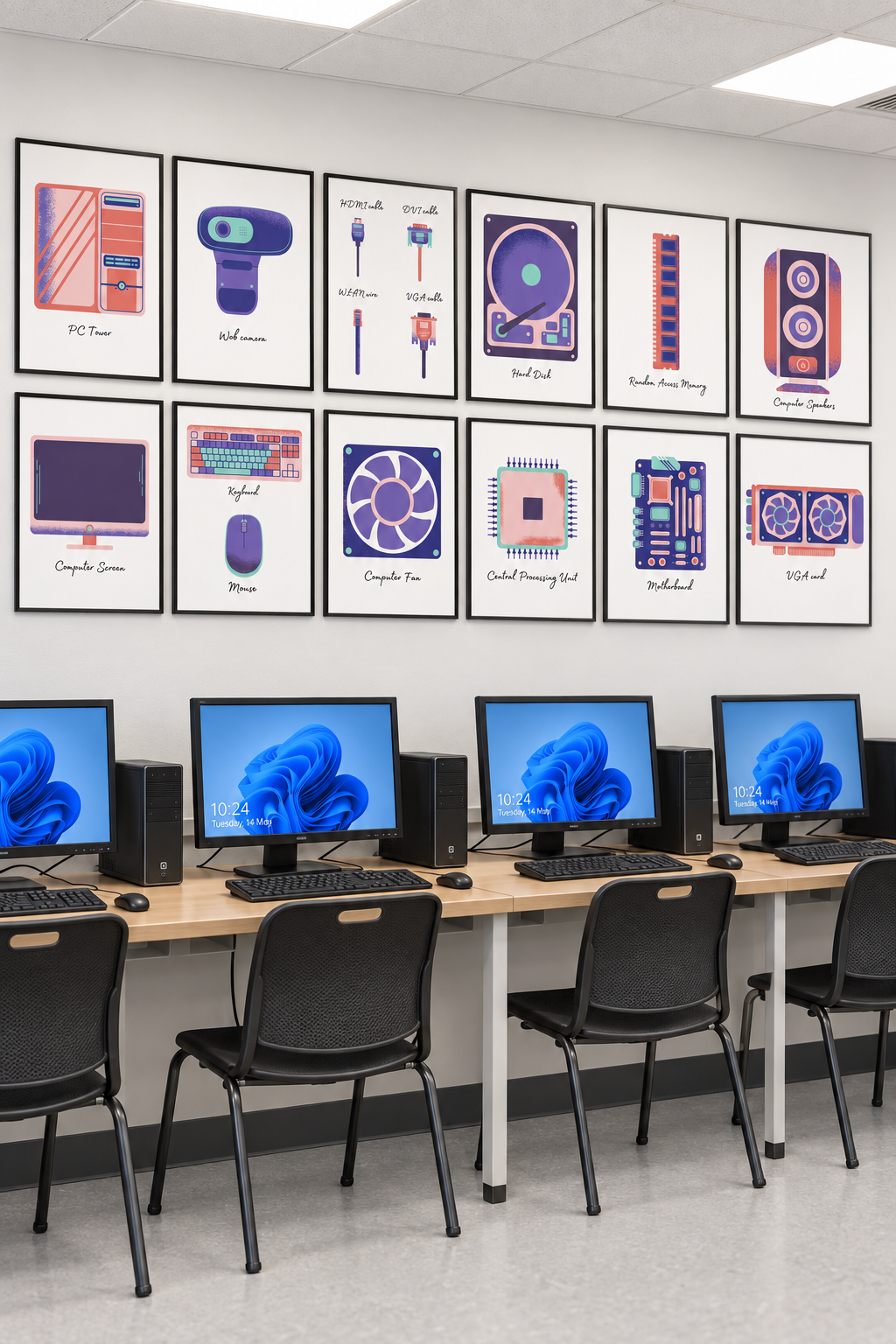 Computer Hardware Posters | 12 Computer Science Classroom Posters