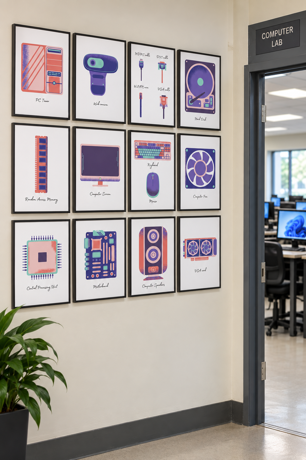 Computer Hardware Posters | 12 Computer Science Classroom Posters