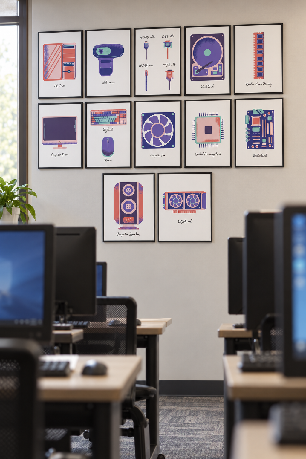 Computer Hardware Posters | 12 Computer Science Classroom Posters