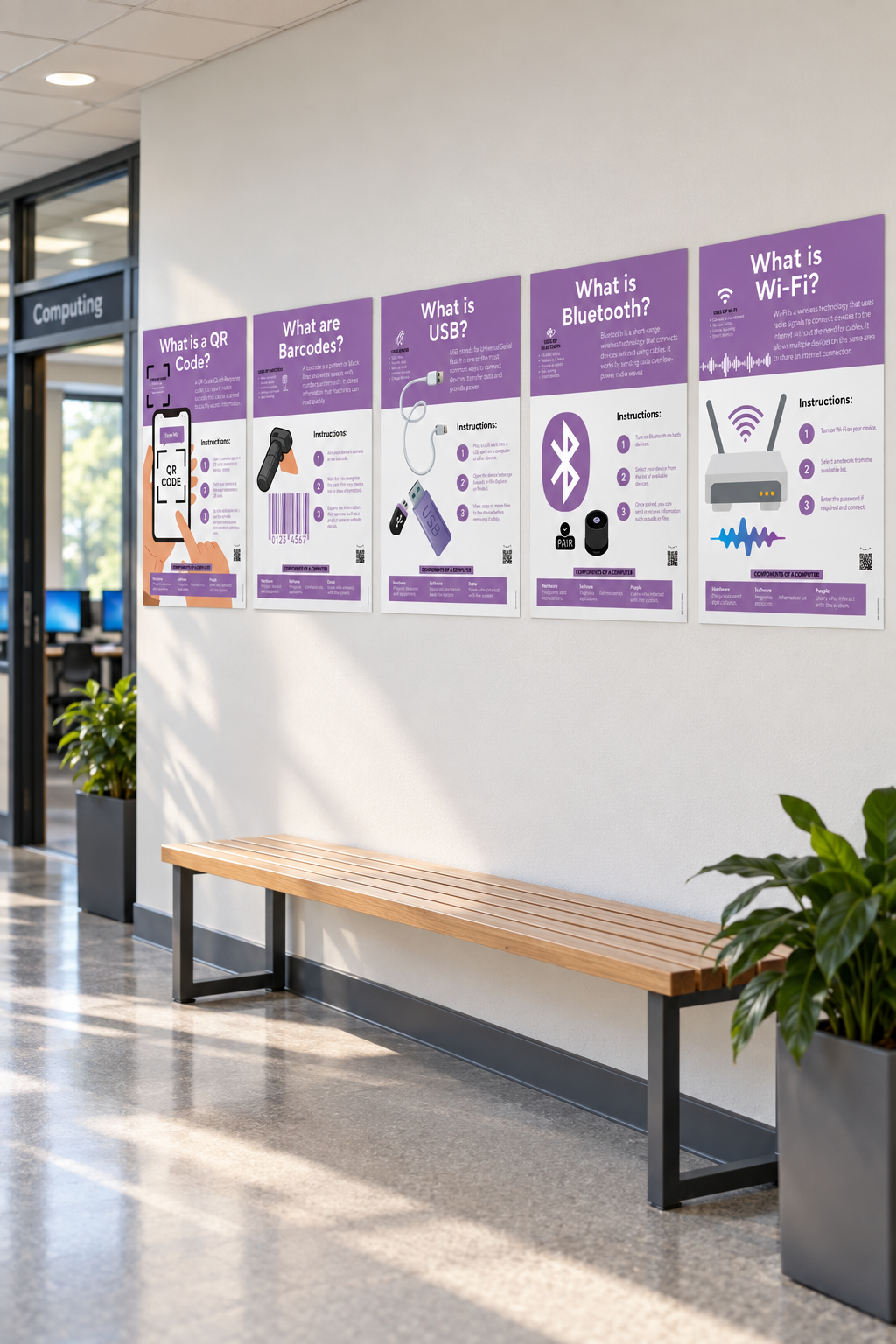 Everyday Technology Posters | 5 Computer Science Classroom Posters
