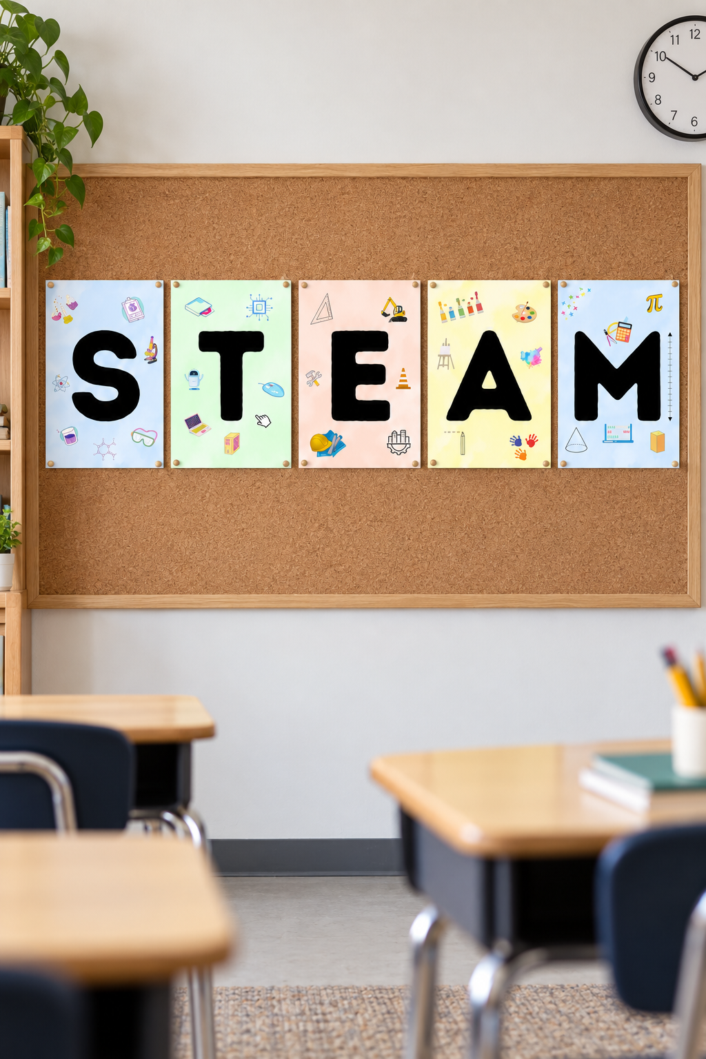 STEAM Posters | 5 Printable STEM & STEAM Classroom Posters