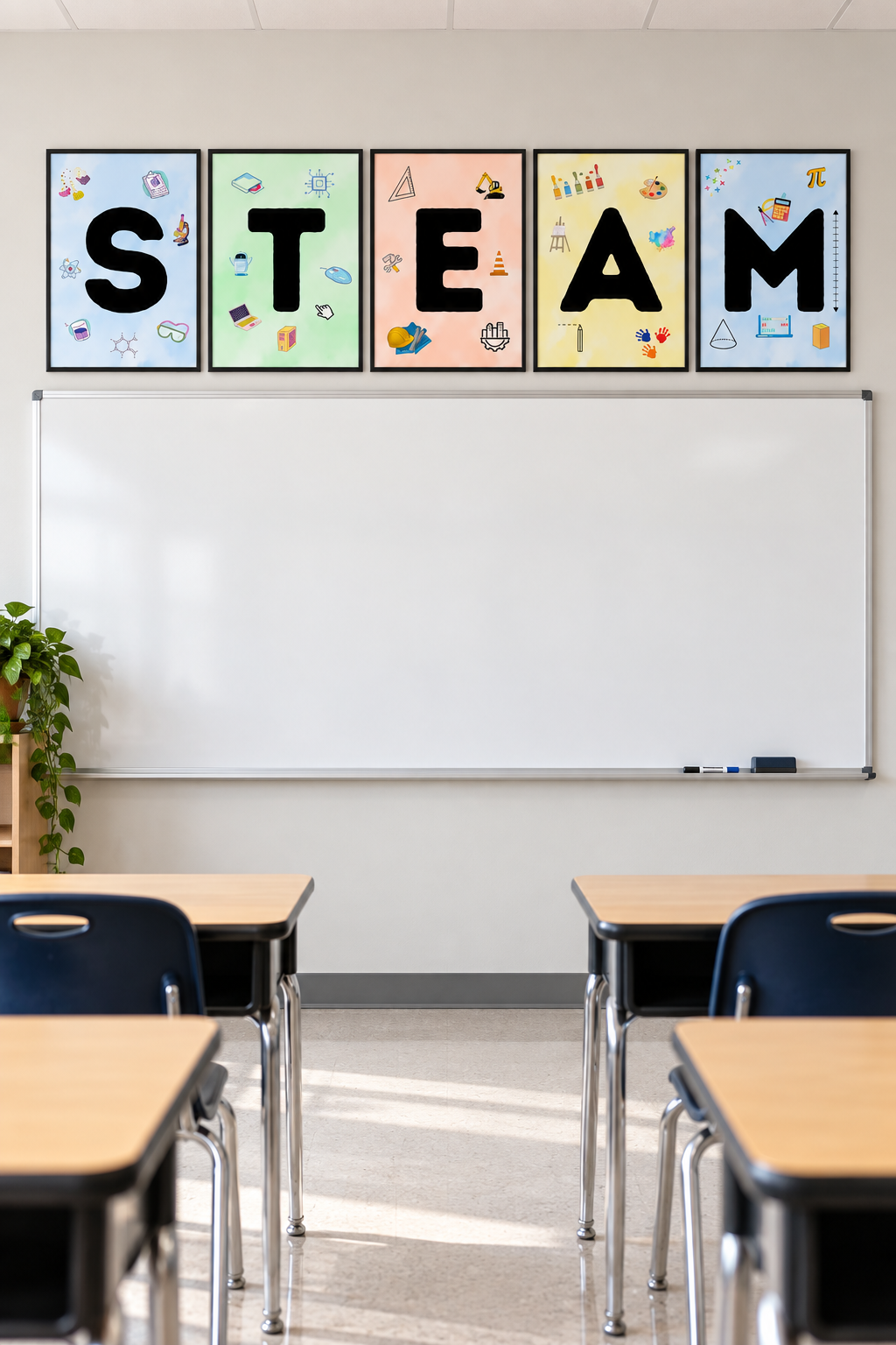 STEAM Posters | 5 Printable STEM & STEAM Classroom Posters