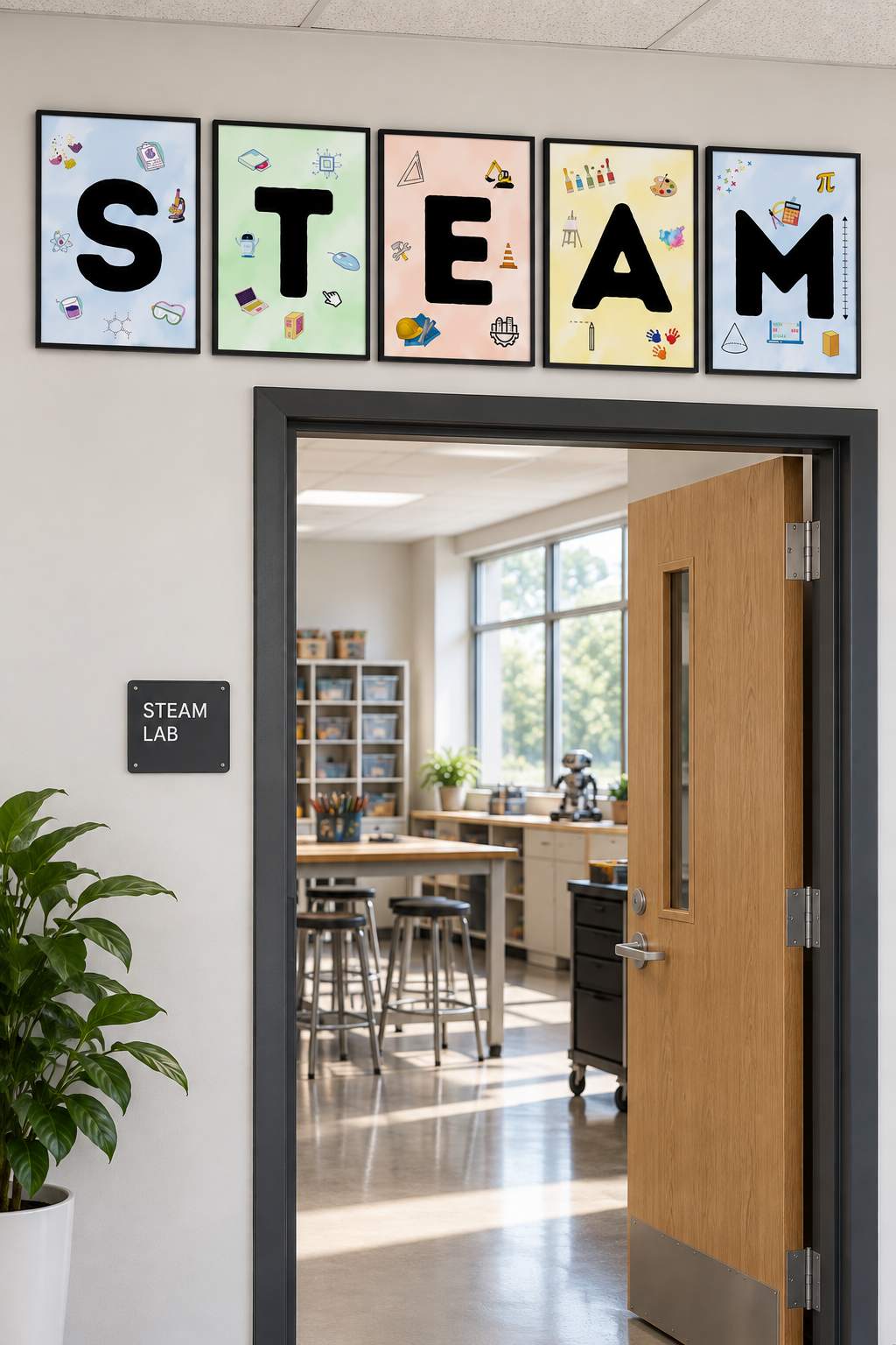 STEAM Posters | 5 Printable STEM & STEAM Classroom Posters