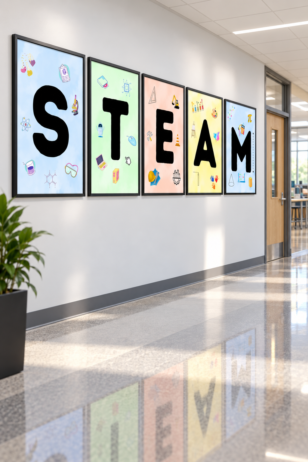 STEAM Posters | 5 Printable STEM & STEAM Classroom Posters