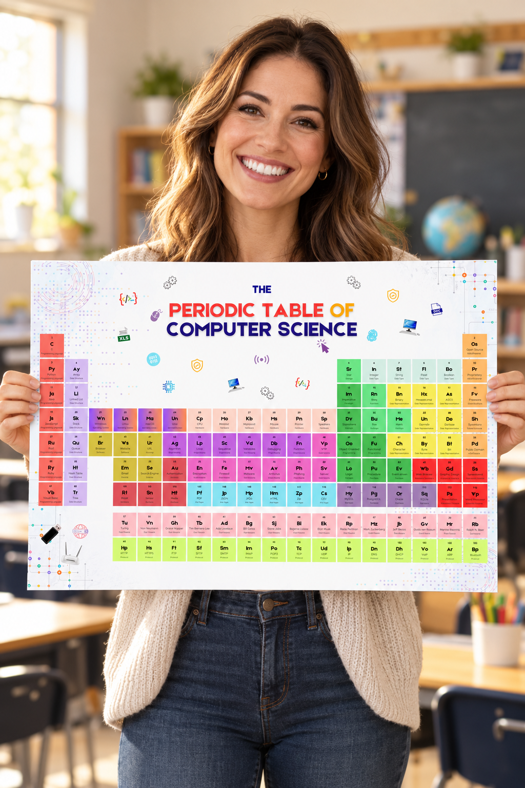 Computer Science Periodic Table Poster | Coding Classroom Display