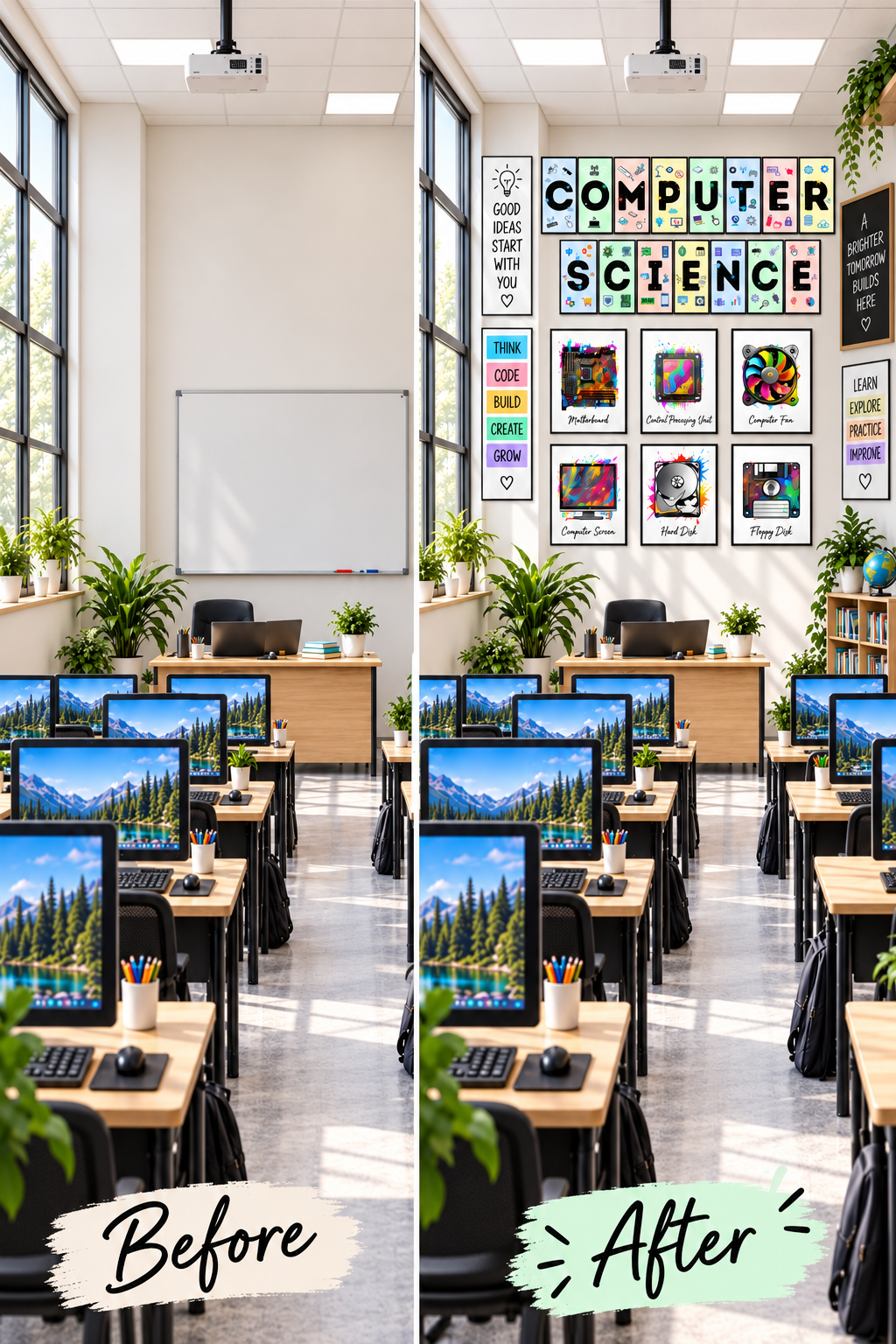 All-in-One Computer Science Classroom Bundle – 80 Posters, 5 Complete Sets