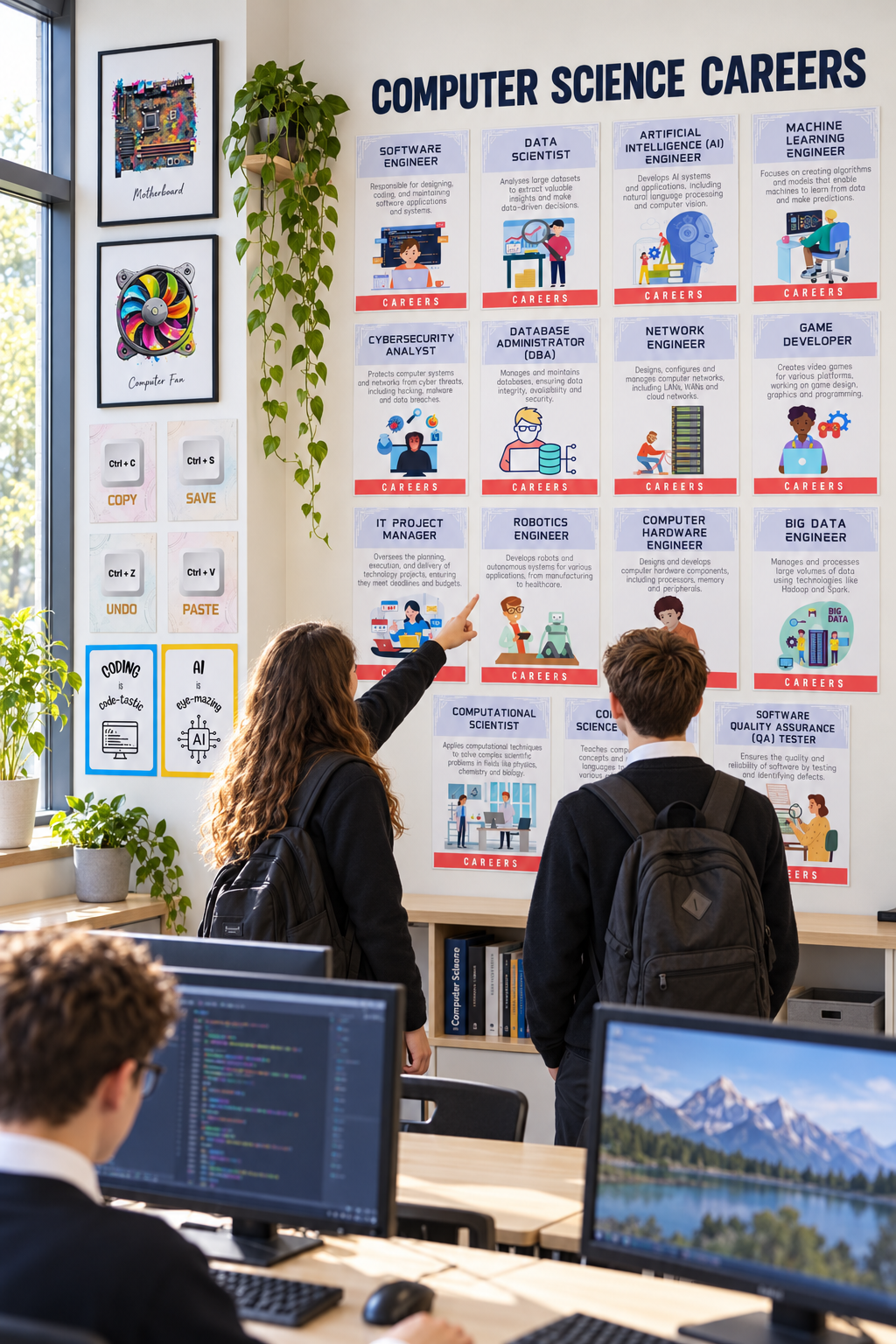 All-in-One Computer Science Classroom Bundle – 80 Posters, 5 Complete Sets