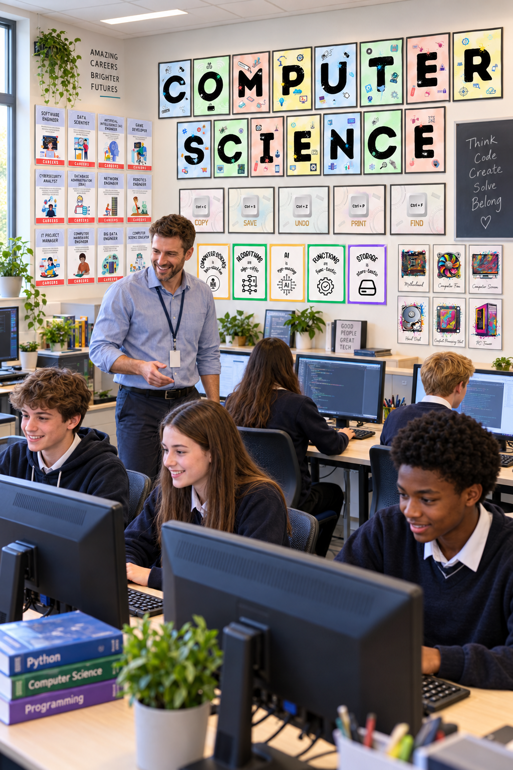 All-in-One Computer Science Classroom Bundle – 80 Posters, 5 Complete Sets