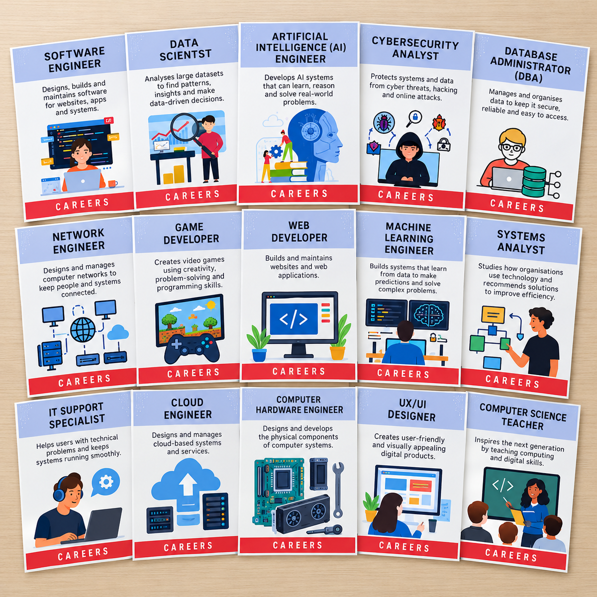 Careers in Computer Science Posters | Classroom Display Set