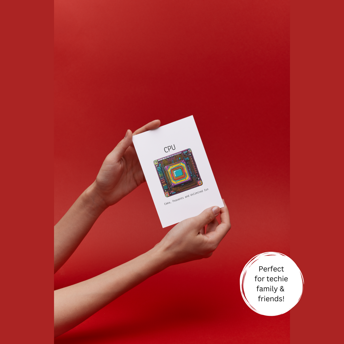 CPU-Themed Printable Greeting Card | Tech & Coding Gift (Instant Download)