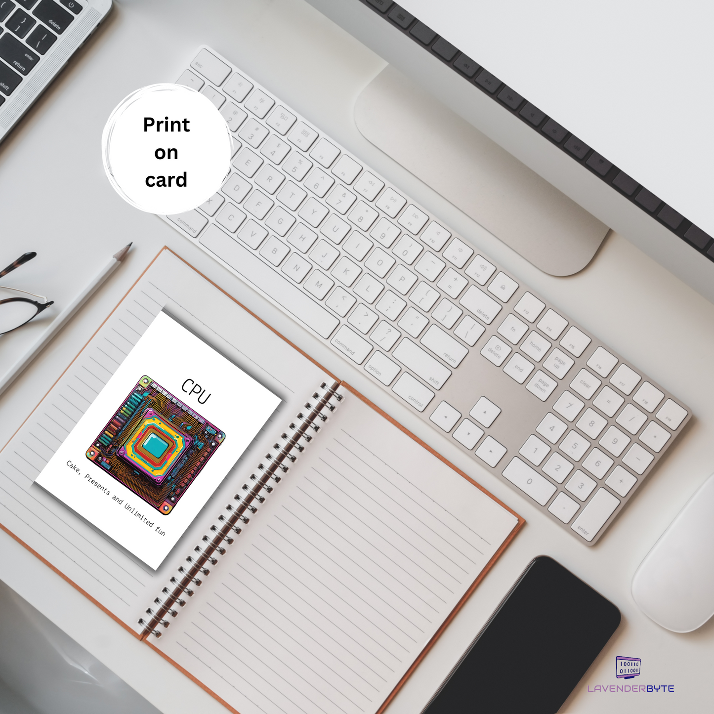 CPU-Themed Printable Greeting Card | Tech & Coding Gift (Instant Download)