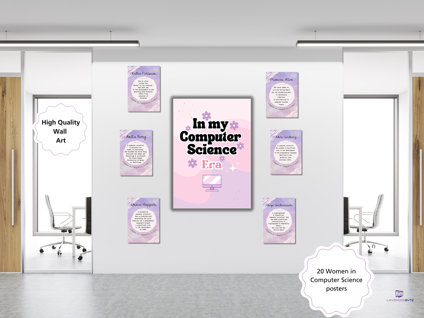 Women in Computer Science Poster Set (20) | Female Tech Pioneers | Printable Classroom Display