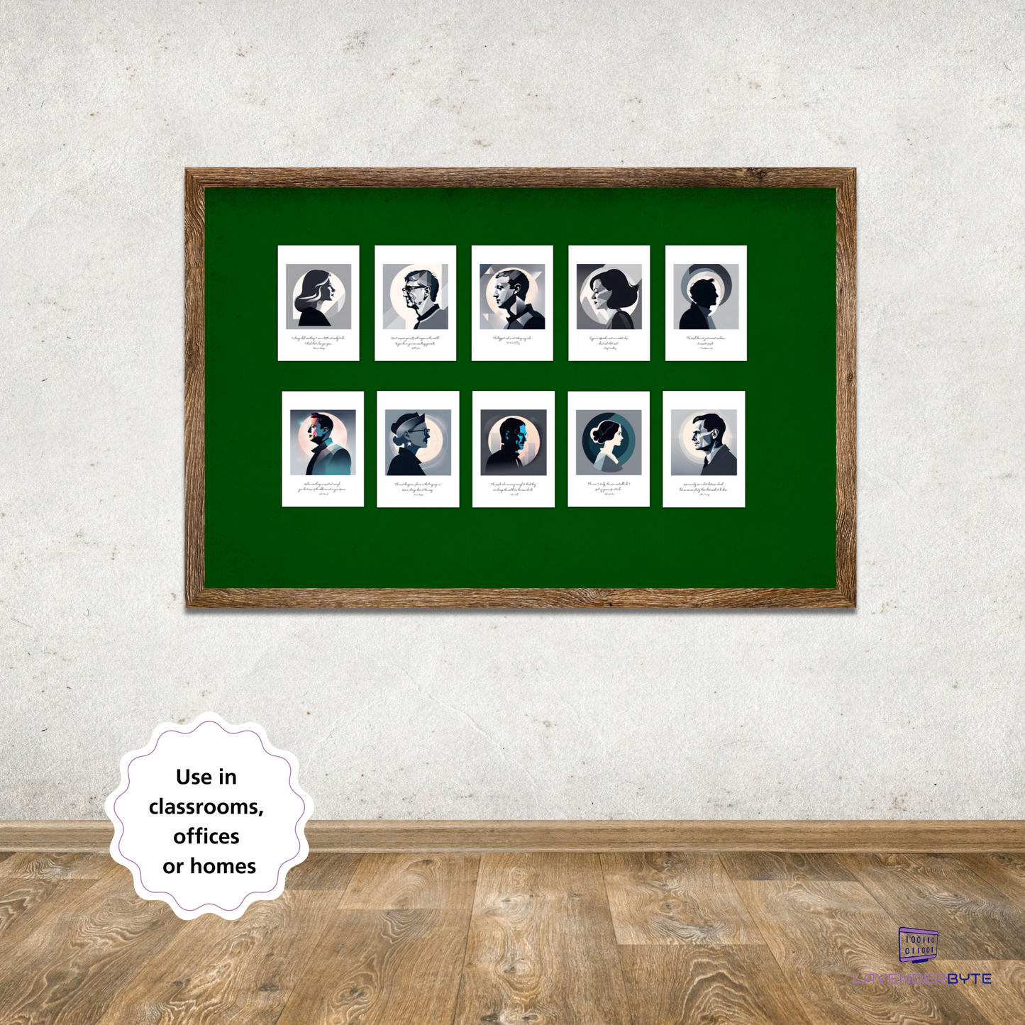 Famous Computer Scientists Posters – Silhouette Style | STEM Classroom Wall Art (Digital Download)