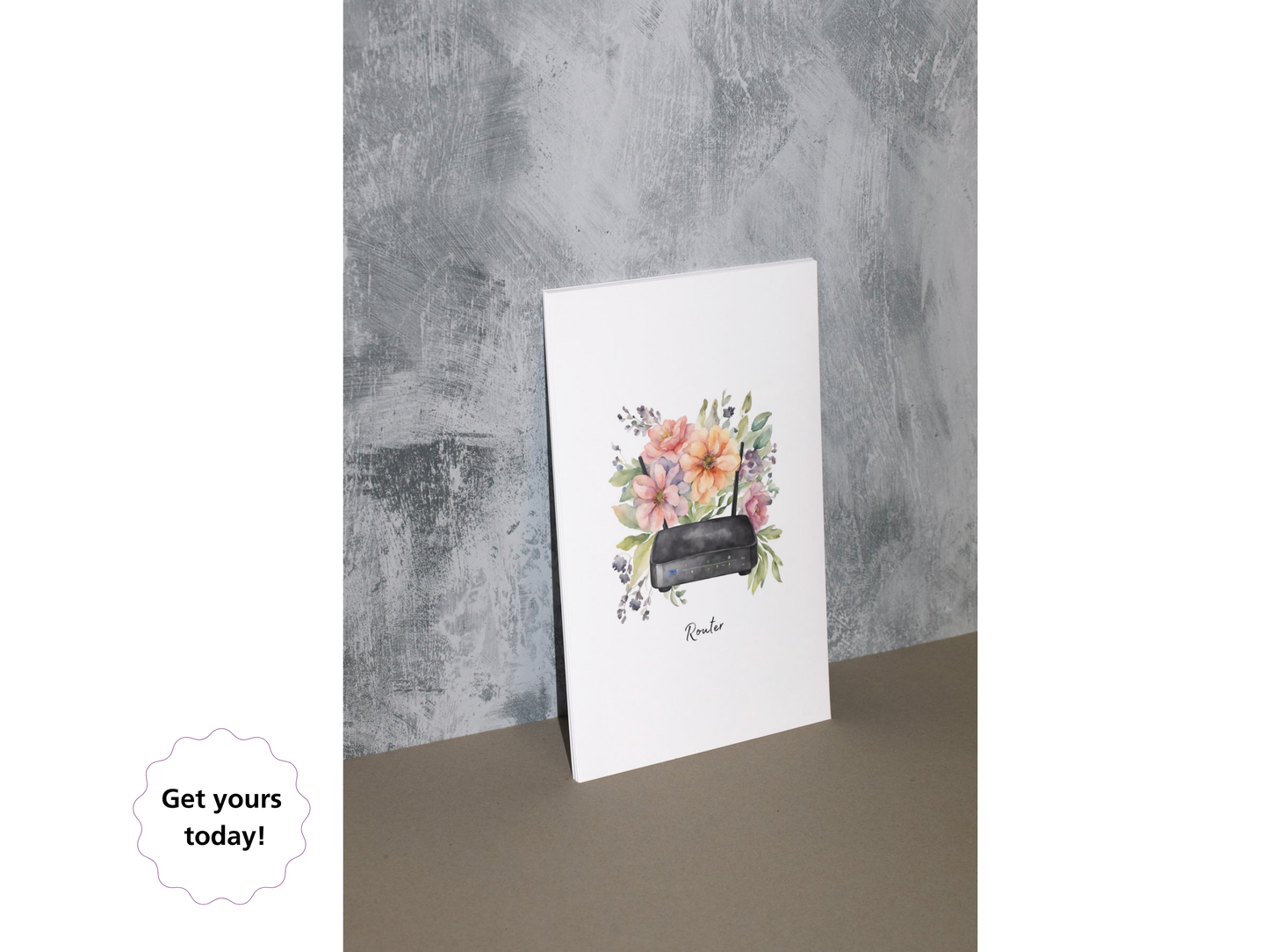 Floral Computer Tech Posters – Set of 12 | Modern STEM Classroom Wall Art