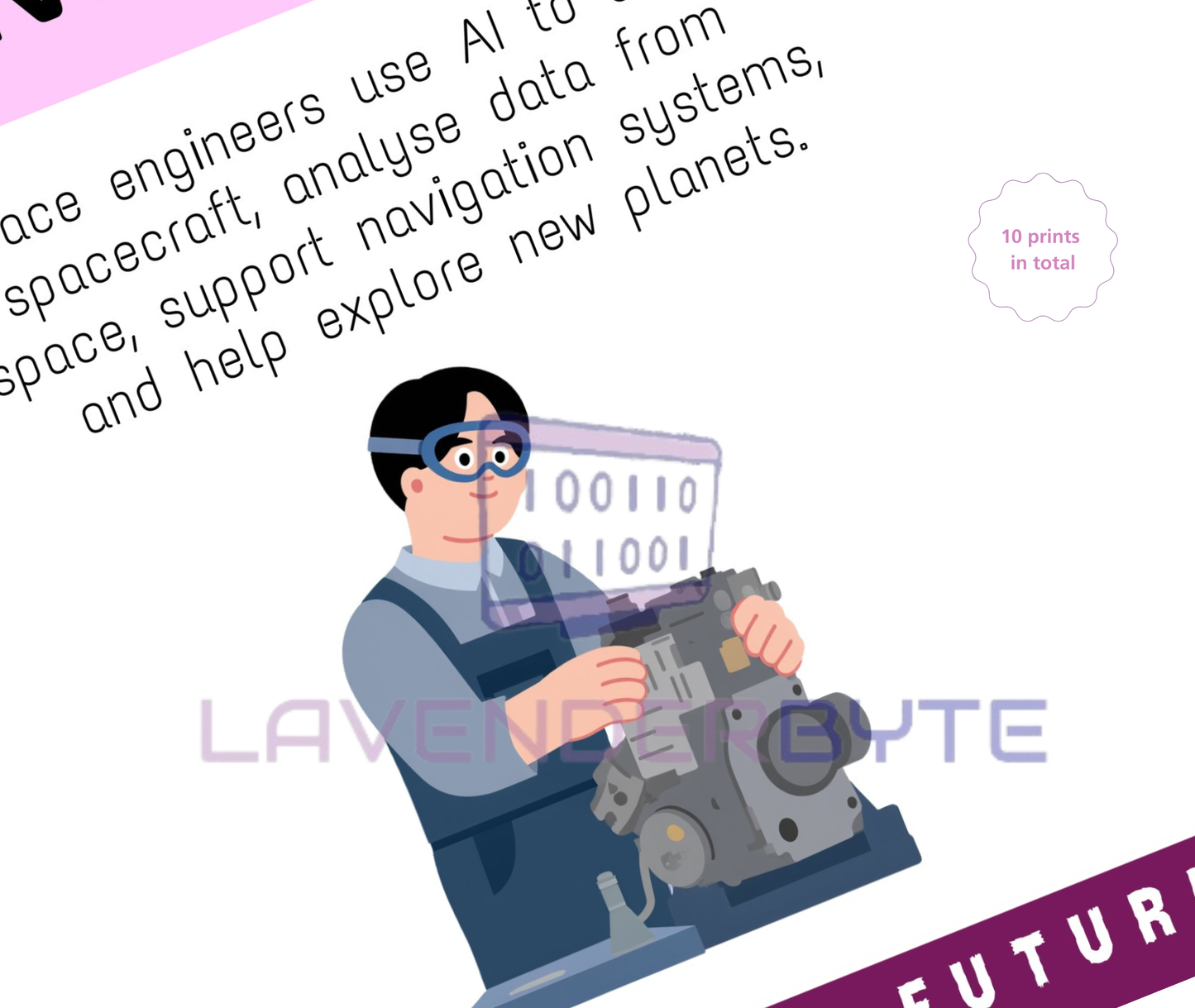 AI Jobs of the Future Posters (Set of 10) | Computer Science Classroom Decor