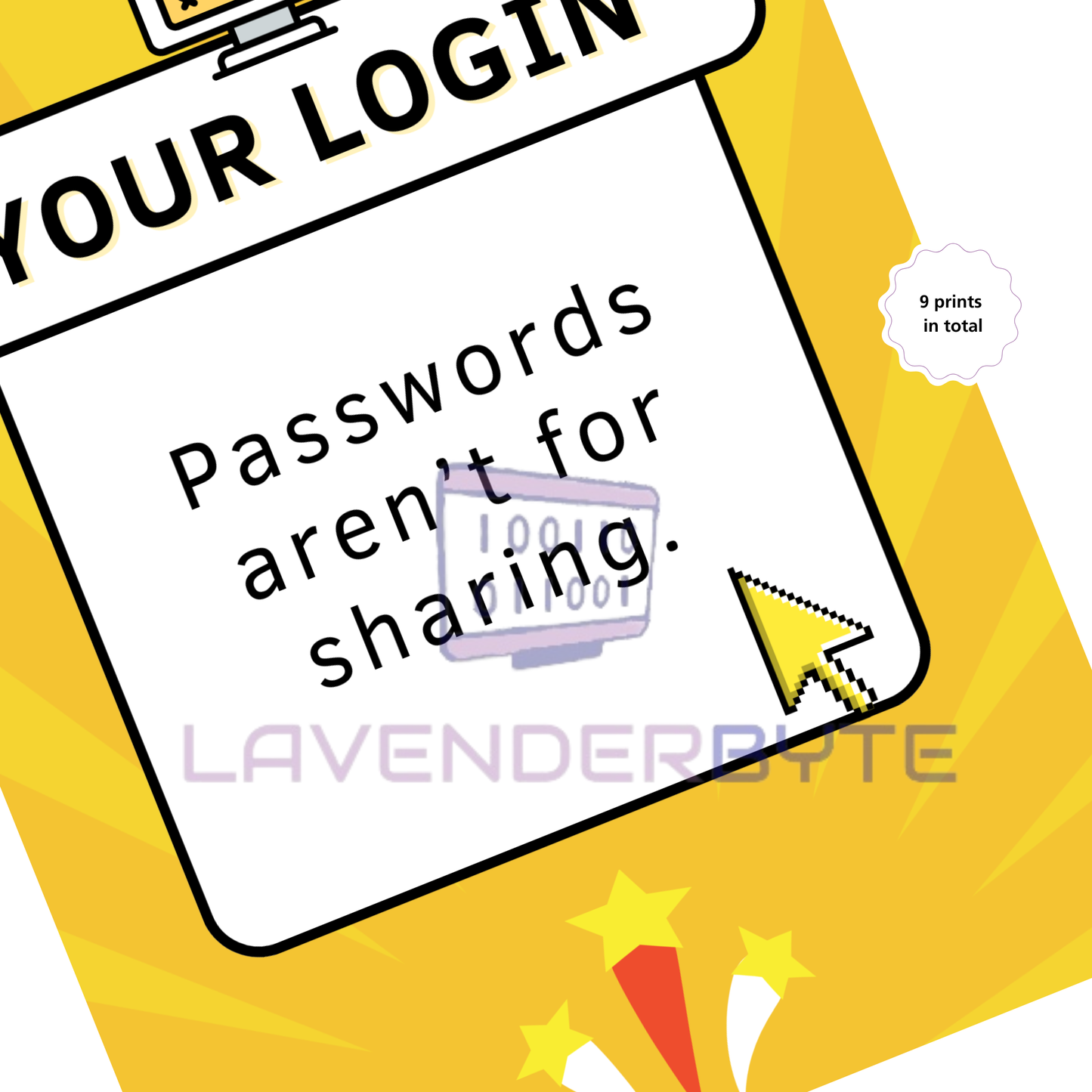 Computer Lab Rules Posters – Gen Z Classroom Decor (Set of 12)