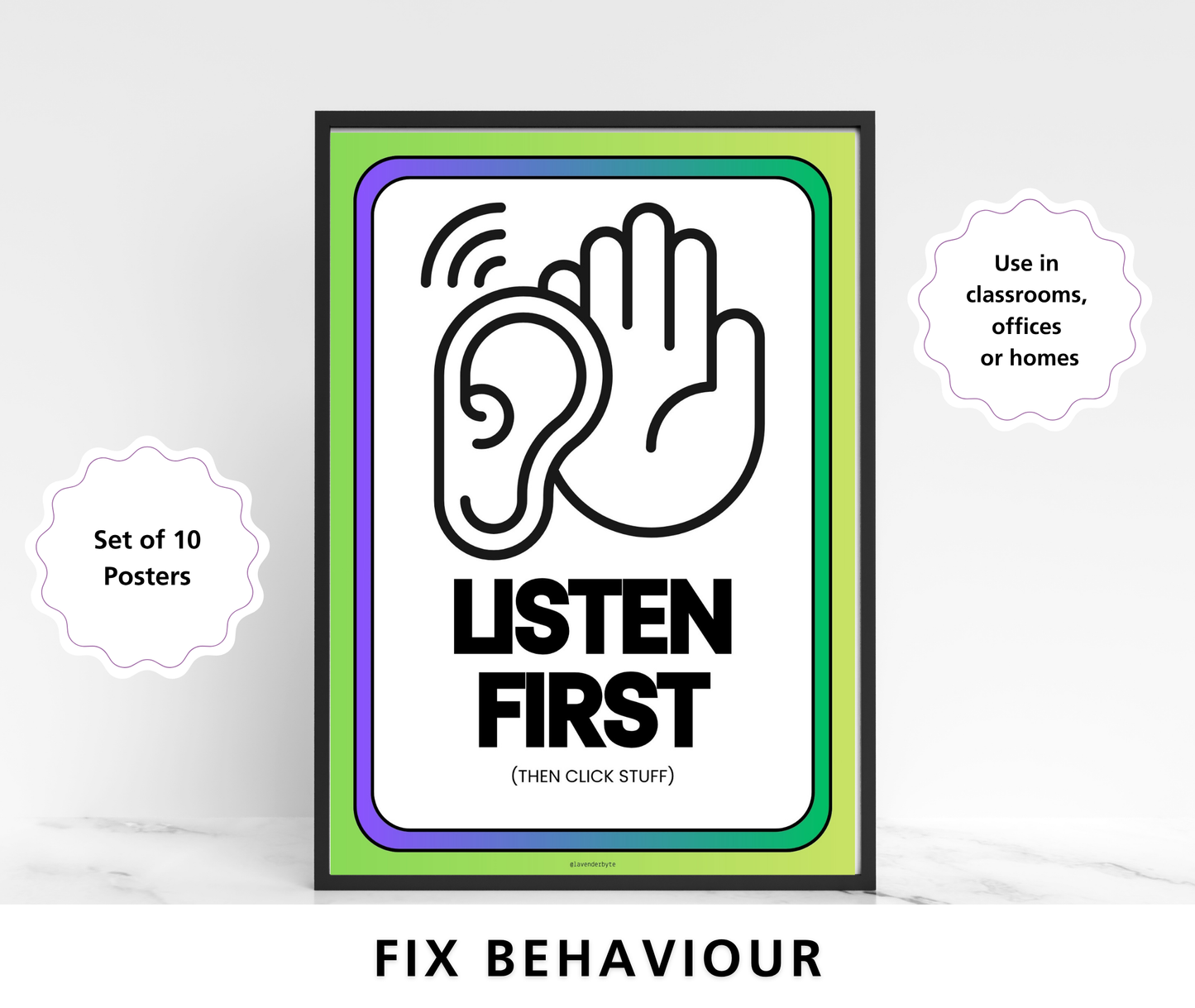 Computer Lab Rules Posters Set of 10 | Aesthetic Computing Classroom Decor for KS2 KS3
